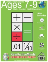 Grade 3 Worksheets - Math Division, HomeSchool Ready +3500 Questions: Includes Timing & Scoring, Answer Keys, Knowledgebase Support B08N96V885 Book Cover