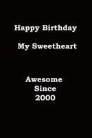 Happy birthday my sweetheart: I love you 1659001730 Book Cover