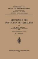 Grundzuge Des Deutschen Privatrechts 354001375X Book Cover
