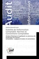 Fiabilité de Linformation Comptable: Normes Et Conventions Comptables 3841628672 Book Cover