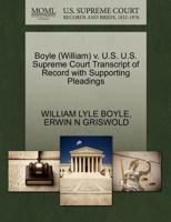Boyle (William) v. U.S. U.S. Supreme Court Transcript of Record with Supporting Pleadings 1270503286 Book Cover