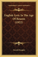 English Lyric in the Age of Reason 116391861X Book Cover