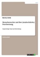 Menschenrechte und ihre (strafrechtliche) Durchsetzung: Gegenw�rtiger Stand und Entwicklung 3656414831 Book Cover