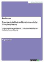 Branch point effect und kompensatorische Phosphorylierung: Gezeigt am Glyoxylatzyklus bei E.coli unter Erklärung der Michaelis-Menten-Kinetik 3640400054 Book Cover