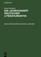 Der Romantische Rückfall (1806-1815) 3112546415 Book Cover