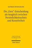 Die 'Esra'-Entscheidung ALS Ausgleich Zwischen Personlichkeitsschutz Und Kunstfreiheit: Rechtsprechung Im Labyrinth Der Literatur 3161524810 Book Cover