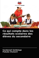 Ce qui compte dans les résultats scolaires des élèves du secondaire 6203330116 Book Cover