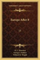 Europe After 8:15 9355114362 Book Cover