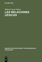 Las Relaciones Lexicas 3484522992 Book Cover