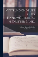 Mittelhochdeutsches Handwörterbuch. Dritter Band. 1018485546 Book Cover