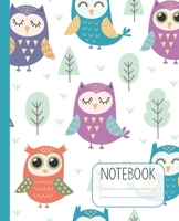 Notebook: Lined Notebook for Kids and Adults with Lovely Owl Design 1710591099 Book Cover