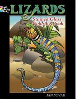 Lizards Stained Glass Coloring Book 0486448177 Book Cover