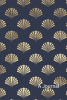 Blank Lined Journal: gold seashells vintage 1651495718 Book Cover
