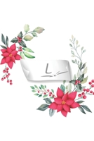 L: pretty lined journal for girls & women, cute initial letter L notebook & diary - floral print 1710667966 Book Cover