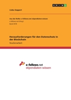 Herausforderungen für den Datenschutz in der Blockchain 3346267733 Book Cover
