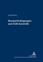 Bausparkassenbedingungen Und Agb-Kontrolle 3631549741 Book Cover