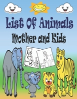 List Of Animals Mother And Kids: Animals mother and kids coloring book for kids all ages, coloring book for mom and kids, read and color, ( Llama, uni B084WPCVCR Book Cover