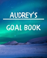 Audrey's Goal Book: New Year Planner Goal Journal Gift for Audrey / Notebook / Diary / Unique Greeting Card Alternative 1677069414 Book Cover