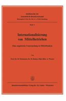 Internationalisierung Von Mittelbetrieben: Eine Empirische Untersuchung in Mittelfranken 3322985156 Book Cover