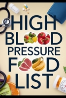 High Blood Pressure Food List B0F1L8JT8G Book Cover