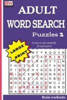 ADULT WORD SEARCH Puzzles 1 1976455995 Book Cover