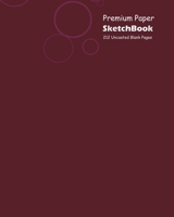 Premium Paper Sketchbook Large 8 x 10 Inch, 100 Sheets Ox-Red Cover 0464457246 Book Cover