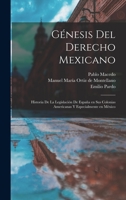 Génesis del derecho mexicano; historia de la legislación de España en sus colonias americanas y especialmente en México 1017209839 Book Cover
