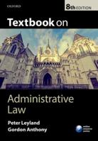 Textbook on Administrative Law (Textbook on) 0198713053 Book Cover