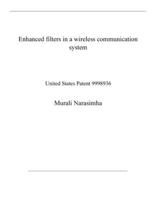Enhanced filters in a wireless communication system: United States Patent 9998936 B08QXC12BQ Book Cover