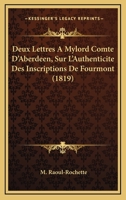 Deux Lettres a Mylord Comte D'Aberdeen 2016163534 Book Cover