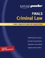 Kaplan PMBR Finals: Criminal Law: Core Concepts and Key Questions (Kaplan Pmbr Finals) 1427796394 Book Cover