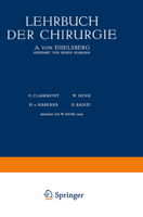 Lehrbuch Der Chirurgie: Erster Band 3709152496 Book Cover