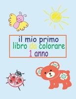 IL MIO PRIMO LIBRO DA COLORARE 1 ANNO: 123 pagine da colorare !!, Facile, GRANDE, GIGANTE Libri da colorare con immagini semplici per bambini piccoli, ... materna e scuola materna B08ZBJFT9H Book Cover