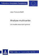 Analyse Multivariée: Un Modèle Descriptif Général 326103551X Book Cover