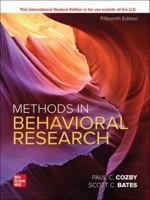 Methods in Behavioral Research ISE 126617768X Book Cover