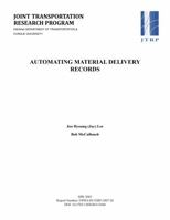 Automating Material Delivery Records 1622601289 Book Cover