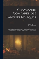 Grammaire Comparée Des Langues Bibliques 1017609047 Book Cover