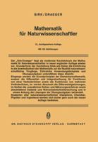 Mathematik Fur Naturwissenschaftler 3798503389 Book Cover