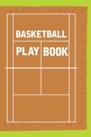 Basketball Playbook: Basketball Court Diagrams for Drawing Up Plays, Drills, Planning Tactics, Strategy & Scouting Paperback for Coaches & B08Z13J1KD Book Cover