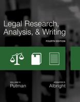 Legal Research, Analysis, and Writing (West Legal Studies Series) 1428304428 Book Cover