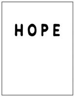 Hope: Black and white Decorative Book | Perfect for Coffee Tables, End Tables, Bookshelves, Interior Design & Home Staging Add Bookish Style to Your Home| Hope 1700410075 Book Cover