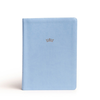 NASB Tony Evans Study Bible, Powder Blue LeatherTouch, Indexed: Advancing God’s Kingdom Agenda 1087782899 Book Cover