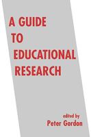 A Guide to Educational Research 0713040246 Book Cover