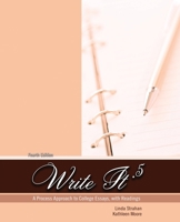 Write It .5: A Process Approach to College Essays with Readings 1465276297 Book Cover