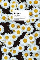 Vegan: floral definition notebook 1795013451 Book Cover