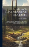 The Lake Superior Copper Properties: A Guide To Investors And Speculators In Lake Superior Copper Shares Giving History, Products, Dividend Record And Future Outlook For Each Property 1020617055 Book Cover