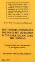 Hints on Reconnaissance for Mines and Land Mines in the Area Evacuated by the Germans 1845741056 Book Cover