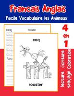 Francais Anglais Facile Vocabulaire les Animaux: De base fran�ais fiche de vocabulaire pour les enfants a1 a2 b1 b2 c1 c2 ce1 ce2 cm1 cm2 1073438589 Book Cover