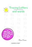 Trace letters and words - a tracing and colouring book!: Learning letters one by one with tracing words and colouring pictures! B08Y49S3LP Book Cover