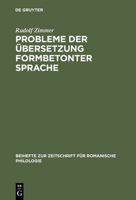 Probleme der Übersetzung formbetonter Sprache 3484520876 Book Cover